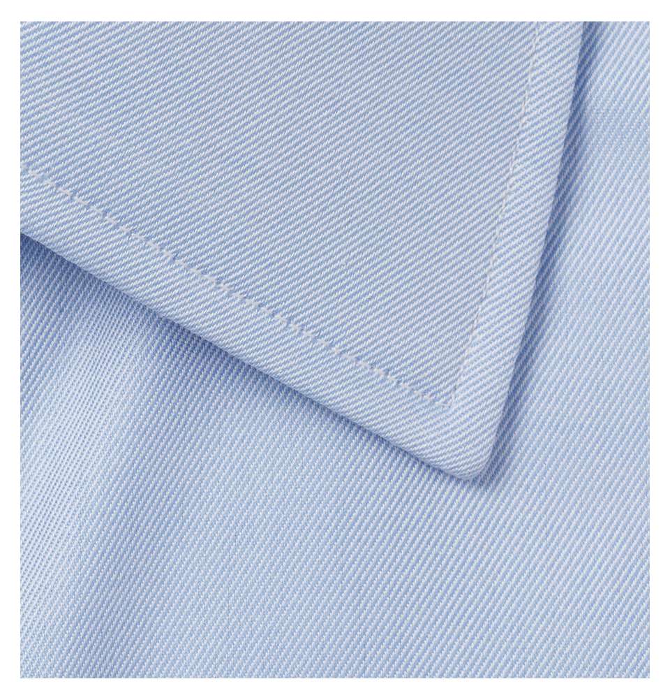 Turnbull & Asser Blue Double-Cuff Cotton-Twill Shirt