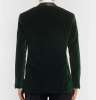 Dark-Green Slim-Fit Satin-Trimmed Cotton-Velvet Tuxedo Jacket