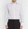 Blue Slim-Fit Checked Cotton Shirt